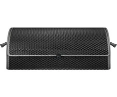 Bagažinės daiktadėžė EVAtech PRO L 32x75x30 cm - juoda / pilki kraštai