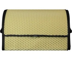 Bagažinės daiktadėžė EVAtech PRO M 32x50x30 cm - smėlio / juodi kraštai