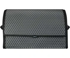 Bagažinės daiktadėžė EVAtech PRO M 32x50x30 cm - pilka / juodi kraštai