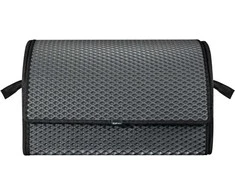 Bagažinės daiktadėžė EVAtech PRO M 32x50x30 cm - pilka / juodi kraštai