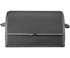 Bagažinės daiktadėžė EVAtech PRO M 32x50x30 cm - pilka / pilki kraštai