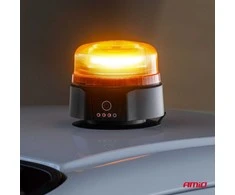Belaidė LED įspėjamoji lempa su nuotoliniu valdymu R65 R10 12/24V AMIO-03932