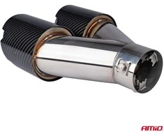 Duslintuvo antgalis 32-52 mm, nerūdijančio plieno, carbon, dvigubas, kairysis, AMiO‑04069
