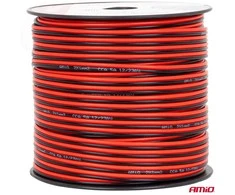 Dvejų gyslų CCA kabelis, 2x1mm² 100m 5A AMIO-04458