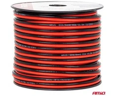 Dvejų gyslų CCA kabelis, 2x2.5mm² 50m 12.5A AMIO-04460