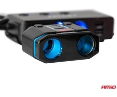 Dvigubas automobilio maitinimo lizdas PD30W PD20W QC3.0 12/24V, max 200W, AMIO-04174