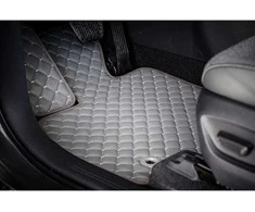 Eko odos kilimėliai QuiltyMats AUDI e-Tron nuo 2019m. (Pilka / pilkos siūlės)