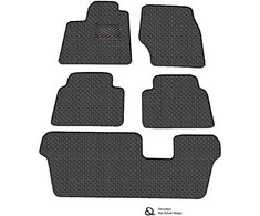 Eko odos kilimėliai QuiltyMats CHRYSLER PACIFICA 2003-2007m. (I, II ir III eilės) (Juoda / pilkos siūlės)