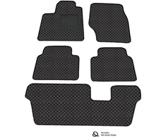 Eko odos kilimėliai QuiltyMats Ford Galaxy / S-Max 2006-2012 m. (Juoda / juodos siūlės)