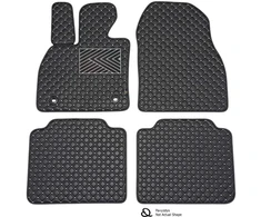 Eko odos kilimėliai QuiltyMats FORD KUGA 2008-2012m. (Juoda / pilkos siūlės)