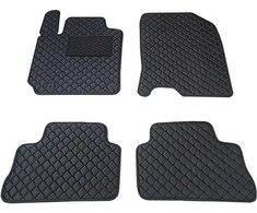 Eko odos kilimėliai QuiltyMats HYUNDAI KONA 2017-2023m. (Juoda / juodos siūlės)