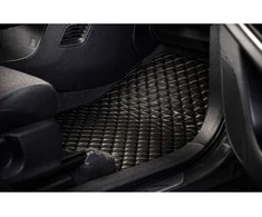 Eko odos kilimėliai QuiltyMats MERCEDES-BENZ GL-class X166 2012-2019m. (7v. 5 vnt.) (Juoda / juodos siūlės)