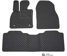 Eko odos kilimėliai QuiltyMats OPEL COMBO 2001-2011m. (Keleivinis, I ir II eilė) (Juoda / pilkos siūlės)