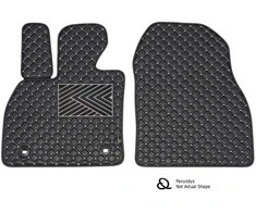 Eko odos kilimėliai QuiltyMats OPEL COMBO 2012-2017m. (Juoda / pilkos siūlės)