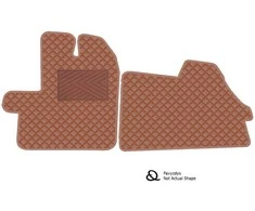 Eko odos kilimėliai QuiltyMats PEUGEOT EXPERT nuo 2016m. (I eilė) (Ruda / rudos siūlės)