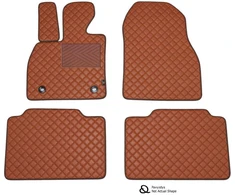 Eko odos kilimėliai QuiltyMats SEAT LEON nuo 2020m. (Hibridas) (Ruda / rudos siūlės)