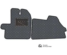Eko odos kilimėliai QuiltyMats VOLKSWAGEN CRAFTER nuo 2017m. (3 vietų) (Pilka / pilkos siūlės)