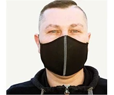 ES Daugkartinio naudojimo apsauginė veido kaukė 1 vnt. (Juoda)