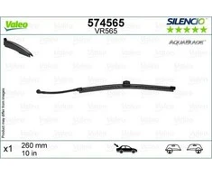 Galinis valytuvas Valeo Silencio Rear VR565, 260 mm