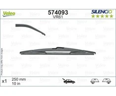 Galinis valytuvas Valeo Silencio Rear VR61, 250 mm