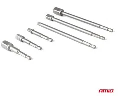 HEX galvučių adapterių rinkinys 1/4", 3/8", 1/2" AMIO-04781