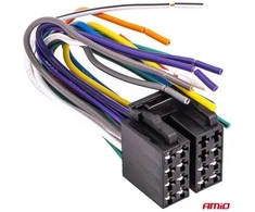 Integruota ISO CCA 13 PIN moteriška jungtis, 5A, 12V, AMIO-04441