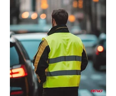 Įspėjamoji atšvaitinė liemenė XXXL, geltona AMIO-03935