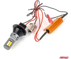 2 w1 światła dzienne led + kierunkowskazy drl canbus 1156 3535 12smd 12v 24v amio-05005