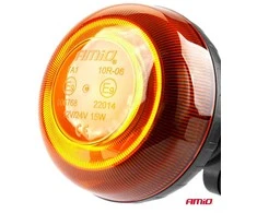 LED įspėjamoji lempa flex R65 R10 12V 24V W21pl AMIO-02921