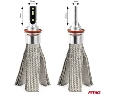 LED žibintų lemputės FLEX+ Series H8 H9 H11 H16 canbus 6000K 12-24V AMIO-03663