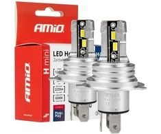 LED žibintų lemputės H-mini Series H4/H19 AMiO-03331