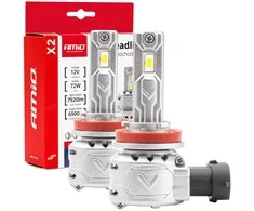 LED žibintų lemputės X2 Series H8/H9/H11/H16 AMiO-02974