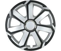 Leoplast Kołpak automobilinis aerospin 16" cali juodai-sidabrinis