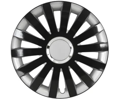 Leoplast Kołpak automobilinis sail 15" cali juodai-sidabrinis