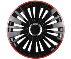 Leoplast Ratų gaubtas 1 vnt. Falcon, juodas ir raudonas 14"