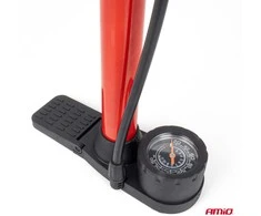 Metalinė rankinė pompa su manometru MINI PU08 AMIO-04343