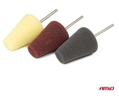 Mini poliravimo kempinėlės, 30 mm kūgio formos AMIO-03715