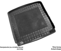 Mix Plast Plastikinis Bagažinės kilimėlis Skoda Fabia II universalas 2007-2014m.