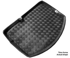 Mix Plast Plastikinis Bagažinės kilimėlis Citroen C3 hečbekas plonas atsarginis ratas bagažinėje 2009-2016m.