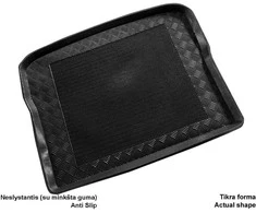 Mix Plast Plastikinis Bagažinės kilimėlis Volkswagen Tiguan 5 vietų 2007-2016m. (w. reg. tire)