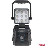 Nešiojama LED darbo ir įspėjamoji lempa 15W (BATT) AMIO-04865