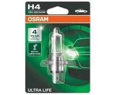 OSRAM Automobilinė lemputė ULTRA LIFE H4 60/55W 12V P43T 1vnt