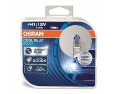 Mėlyna OSRAM Automobilinės lemputės COOL Mėlynas BOOST H1 80W 12V P14.5S 2vnt