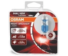 OSRAM Automobilinės lemputės Night Breaker lazerinis H4 60/55W 12V P43T, 2vnt