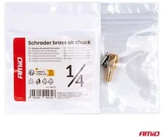 Padangų vožtuvų pripūtimo galvutė Schrader 1/4" NPT AMIO-04472