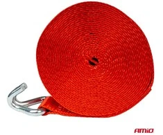 Krovinių tvirtinimo diržas ERGO su kabliu, 5000 kg, 5,6 m x 50 mm, AMIO-03996