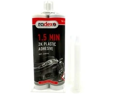 Radex 2K Plastic Adhesive, klijai plastikui (90 sek.), 50 ml