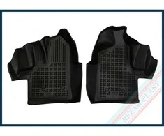 Rezaw Plast Guminiai kilimėliai Ford Transit IV 2015-2021m. (front, vinyl flooring, Version for the U.S. market, with built-up space under the seats - high-sided floor mats)