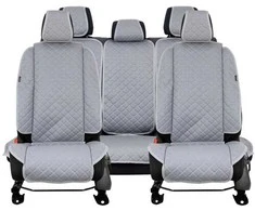 Sėdynės užvalkalų komplektas EVAtech ECO Max, 3 vnt. - pilka / pilki kraštai / pilkos siūlės