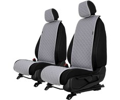 Sėdynių užvalkalai EVAtech ECO Basic, 2 vnt. - pilka / pilki kraštai / pilkos siūlės